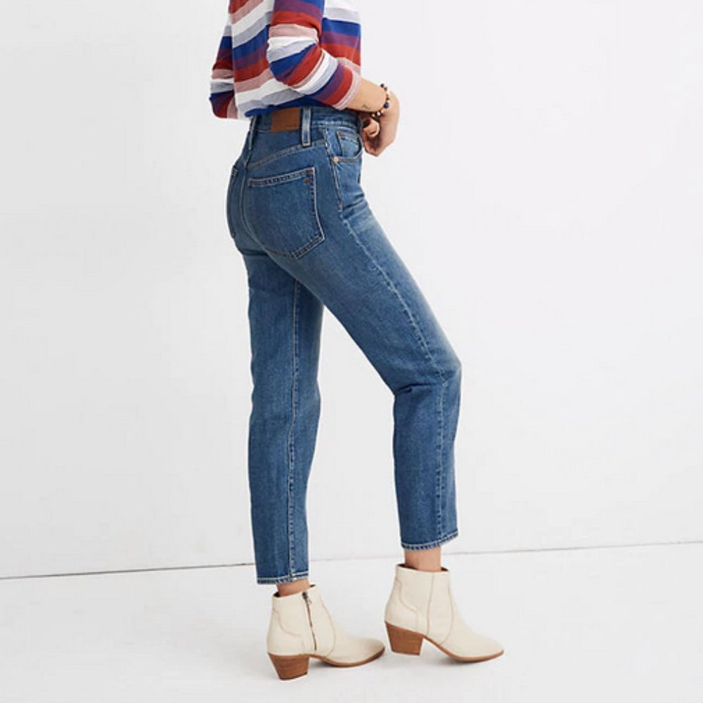 NEW Madewell Mom Jeans in Downey Wash Size 28